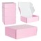 25 Pack Corrugated Packaging Boxes for Shipping, Cardboard Mailers for Small Business, Boutiques, Mailing Gifts, Gift Boxes for Wedding Reception, Bridal Shower (Pink, 9 x 6 x 3 Inches)